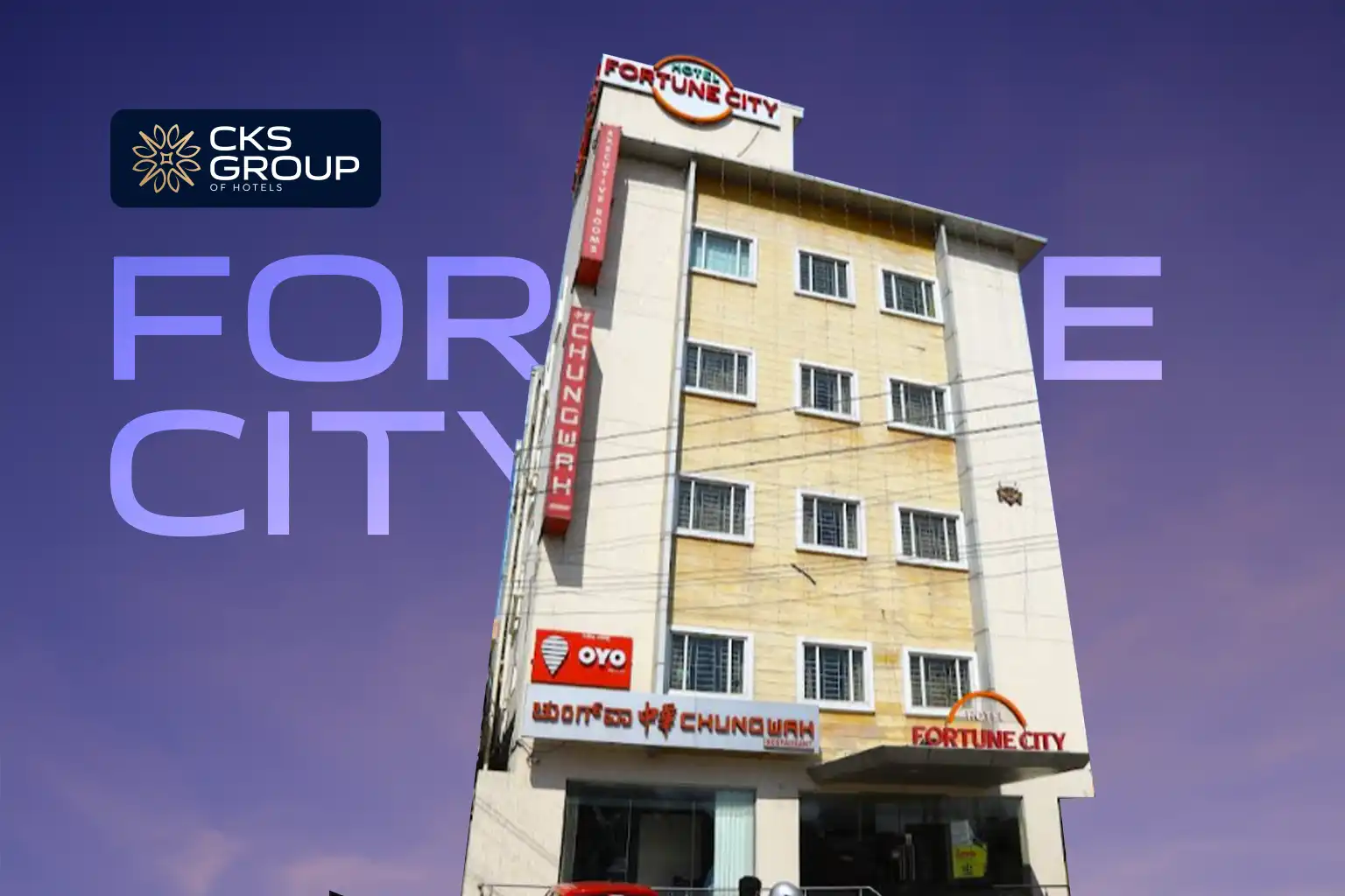 hotel fortune city in bangalore with multi storey building offering affordable and comfortable rooms for travelers Best Hotel Rooms in South India